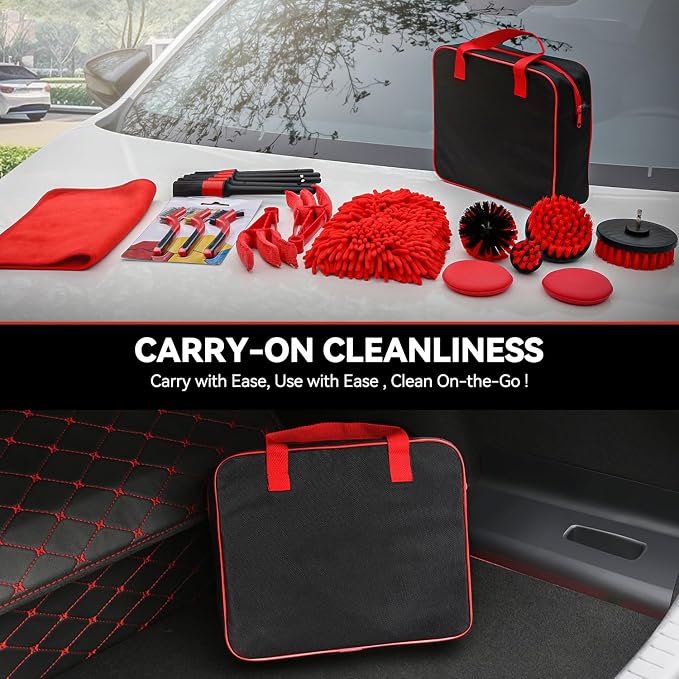Auto Dynasty 19 Pieces Car Detailing Kit Wash Cleaning Tool Kit and Detailing - Image 6