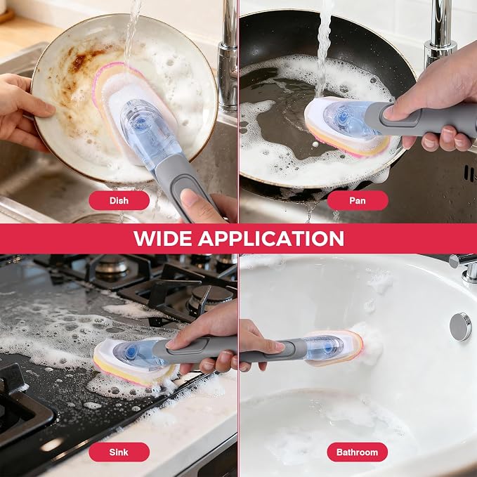 10 Packs Dish Wand Sponge Refills - Image 8