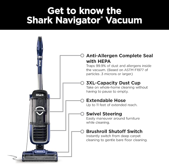 Shark NV151 Navigator Swivel Pro Complete Upright Vacuum - Image 9