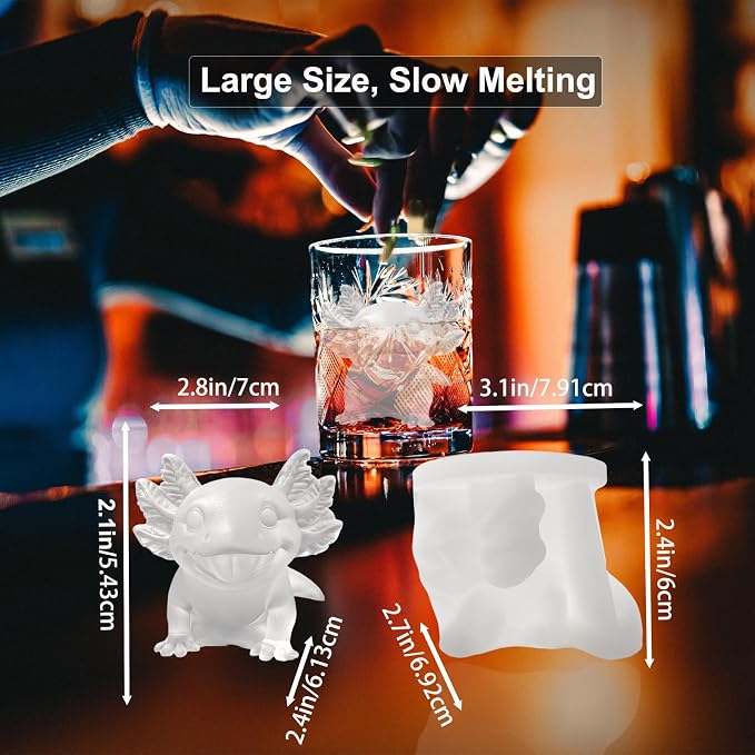 3D Axolotl Ice Cube Silicone Molds Tray - Image 7