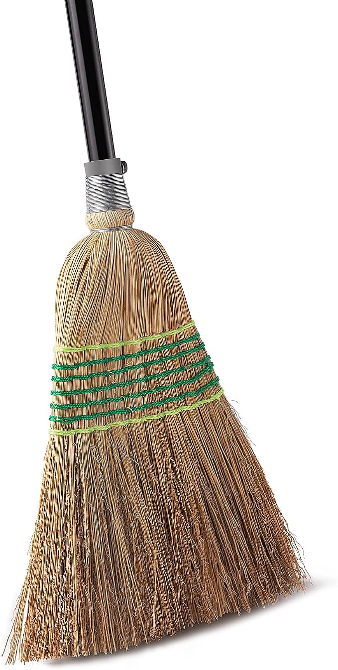 Yocada Heavy-Duty Corn Broom Commercial Indoor Outdoor Broom 59.8 inch Tall - Image 7