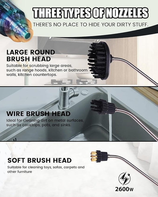 FoundGo 1700W Tankless Handheld Steam Cleaner - Image 2