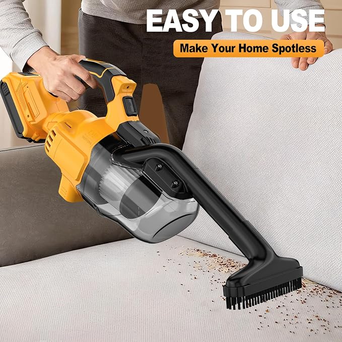 Cordless Vacuum for Dewalt 20V Battery, Portable Handheld Vacuum Cleaner - Image 8