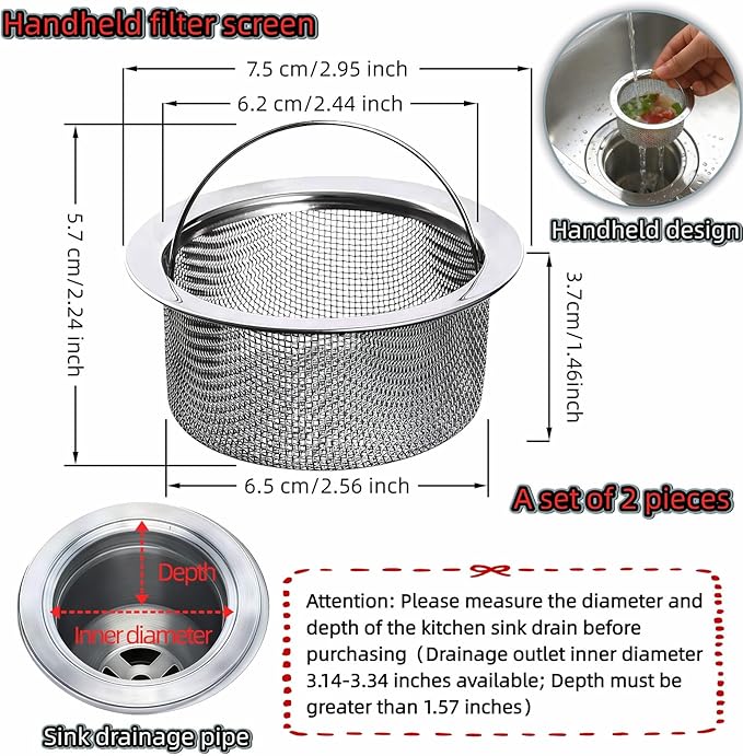Stainless Steel Kitchen Sink Strainer - Image 9