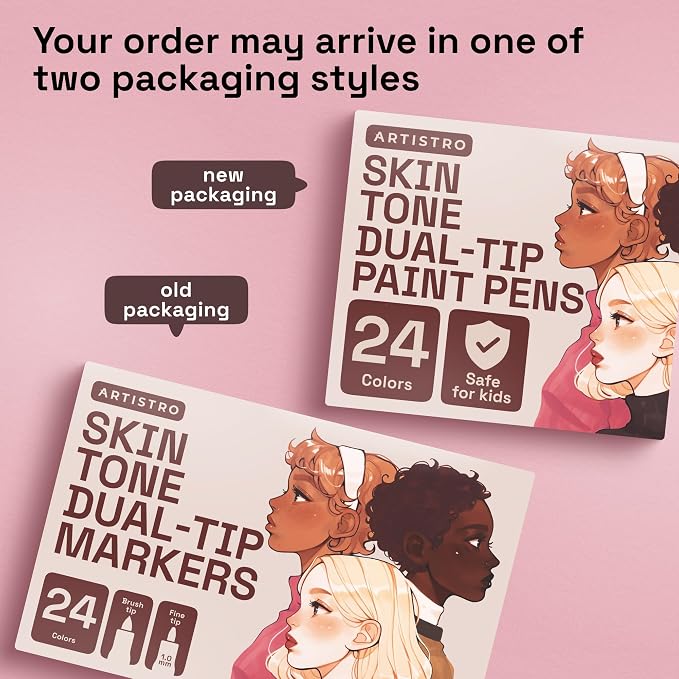 ARTISTRO 24 Skin Colors Acrylic Paint Markers - Image 9