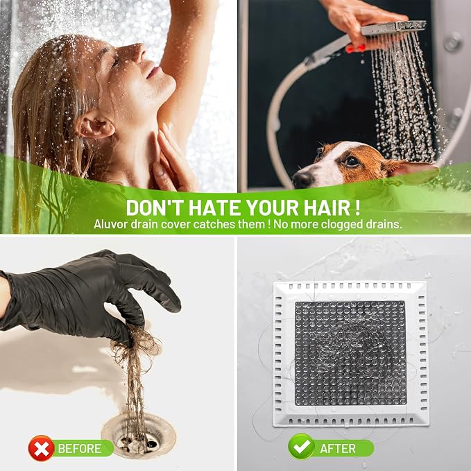 Drain Hair Catcher, Shower Drain Cover Hair Catcher Shower Drain Strainer - Image 7