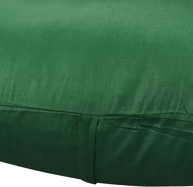 Thmyo 4-Pack 100% Cotton Comfortable Solid Decorative Throw Pillow Case Square Cushion Cover Pillowcases St Patricks Day DIY Throw Pillow Covers for Sofa(18x18 inch/ 45x45cm,Christmas Green)