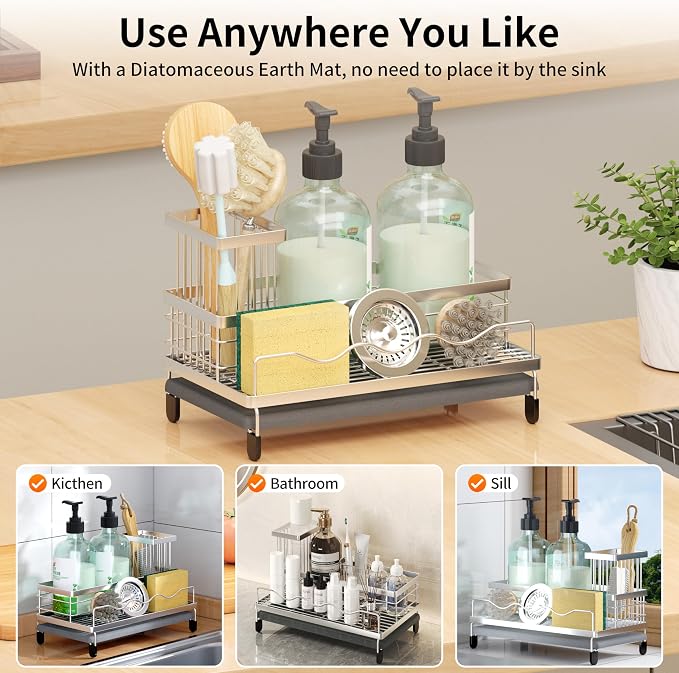 Sink Caddy, Kitchen Sink Organizer - Image 7