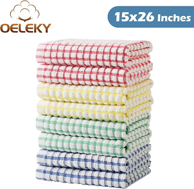 Oeleky Dish Towels for Kitchen 15x26 Inches - Image 8