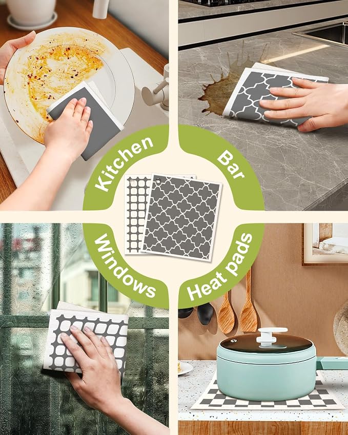 6 Pack Swedish Dishcloths for Kitchen - Image 6