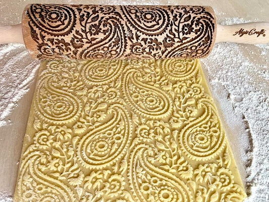 PAISLEY Embossing Rolling Pin - Image 2