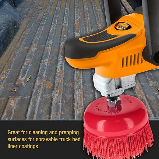 Dura-Gold 6" Abrasive Filament Nylon Bristle Cup Brush - Image 6