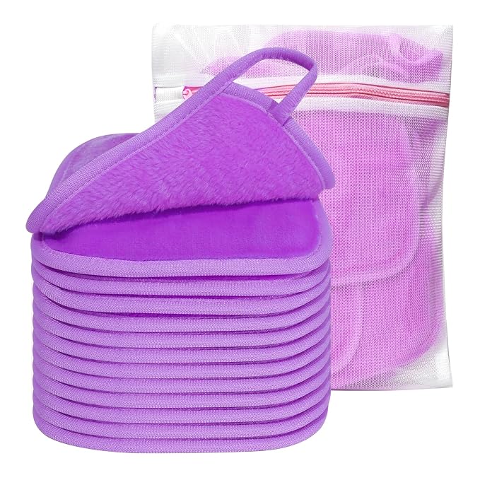 KODAMO Makeup Remover Cloth, Reusable Makeup Remover Pads Washable Travel Bag - Image 6