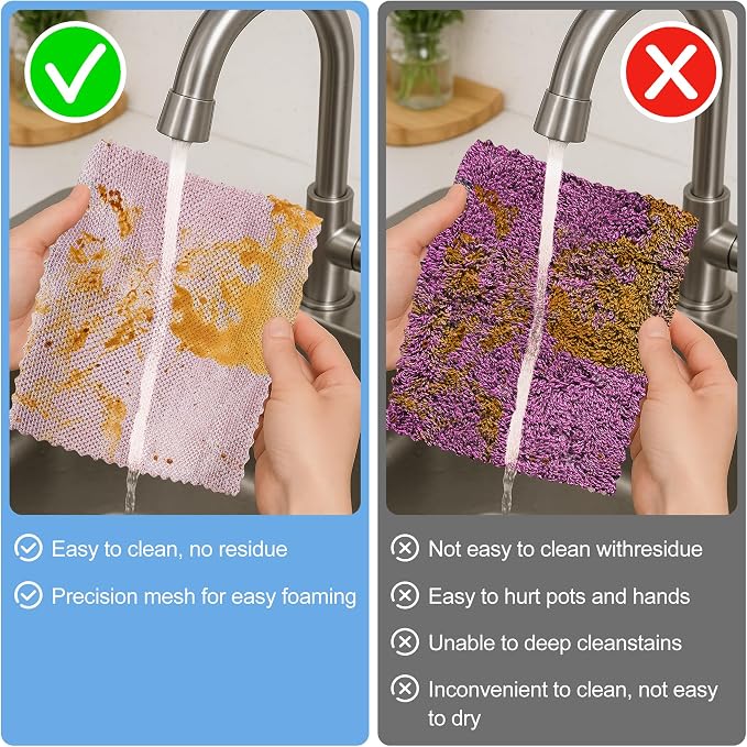 Non-Scratch Steel Wool Dishcloth - Image 7