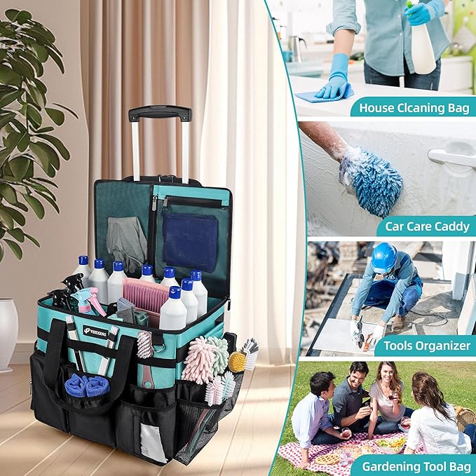 Rolling Cleaning Caddy Bag - Image 7