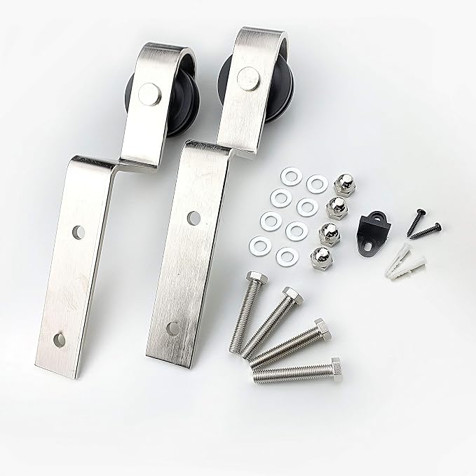 Homacer Brushed Nickel Extra Bent Roller Set, Includes Two Rollers by HOMACER