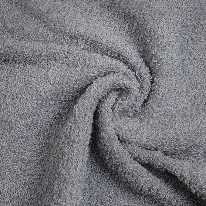 Basic Wash Cloths 12x12 Inches – Pack of 12 – Grey Color – Soft and Absorbent - Image 7