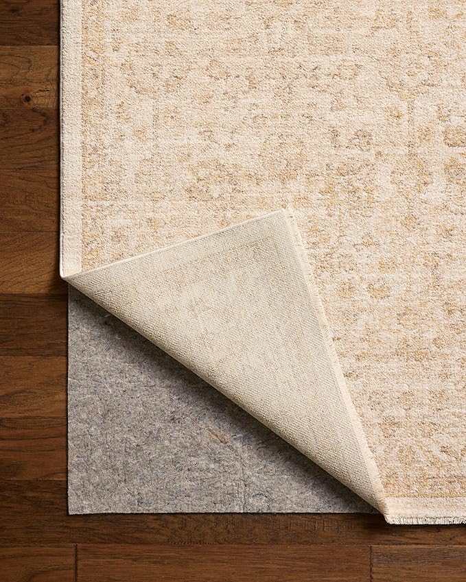 Loloi Chris Loves Julia Palma Collection PLM-01 Ivory/Sand 2'-7" x 10'-0" Fringe Runner Rug Vintage Style Boho Living Room Bedroom Carpet