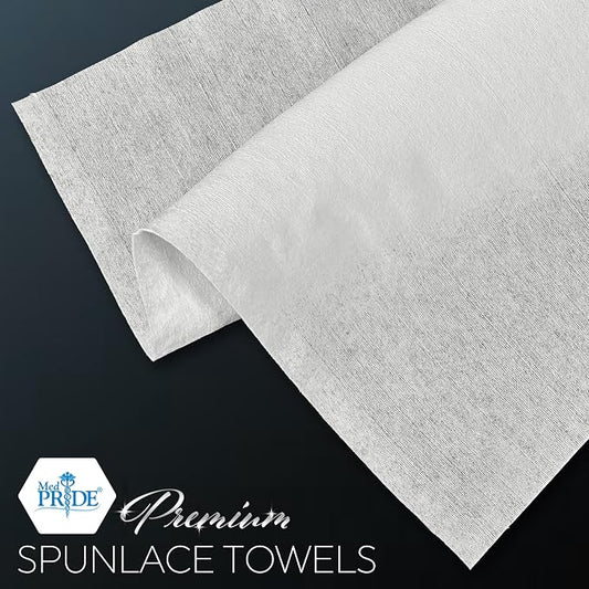 MED PRIDE Premium Spunlace Towels, Ultra Soft & Durable, Disposable - Image 2