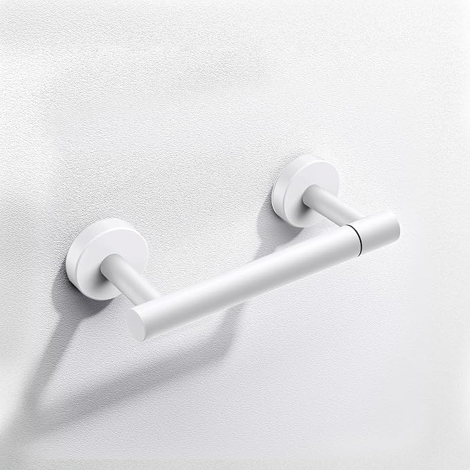 Day Moon™ Matte White Toilet Paper Holder Wall Mount - Image 8