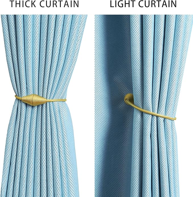 2 PCS Magnetic Curtain Tiebacks, European Style Convenient Drape Tie Backs - Image 7