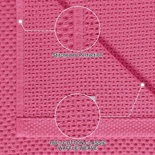 Homaxy 100% Cotton Kitchen Towels and Dishcloths Set, 12 x 12 Inches and 13 x - Image 2