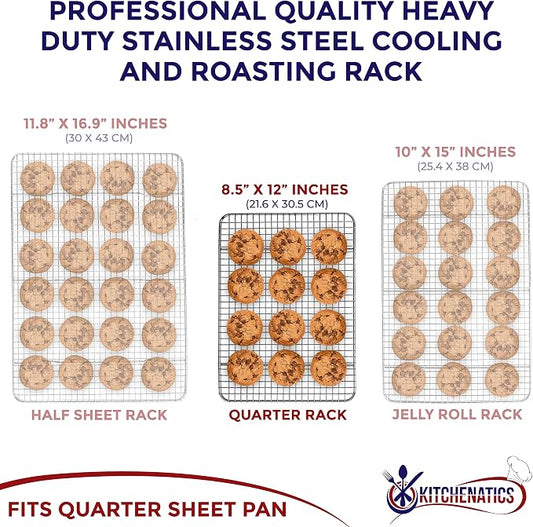 KITCHENATICS Heavy Duty Small Oven Cooling Racks - Image 2