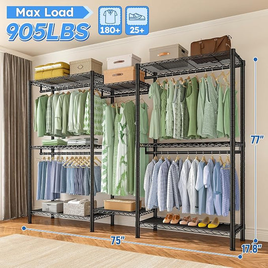 Raybee Clothes Rack Heavy Duty,Clothing Racks - Image 2