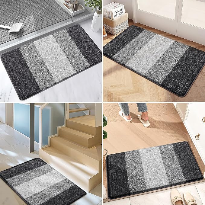 Kitinjoy Indoor Outdoor Door Mat, 47x17 Non-Slip Absorbent Dirt Trapper - Image 6