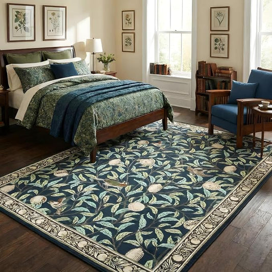 GarveeHome 8x10 Area Rugs for Living Room, Boho Leaf Rugs for Bedroom - Image 2