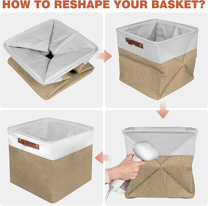 13in Open Fabric Storage Basket - Image 7
