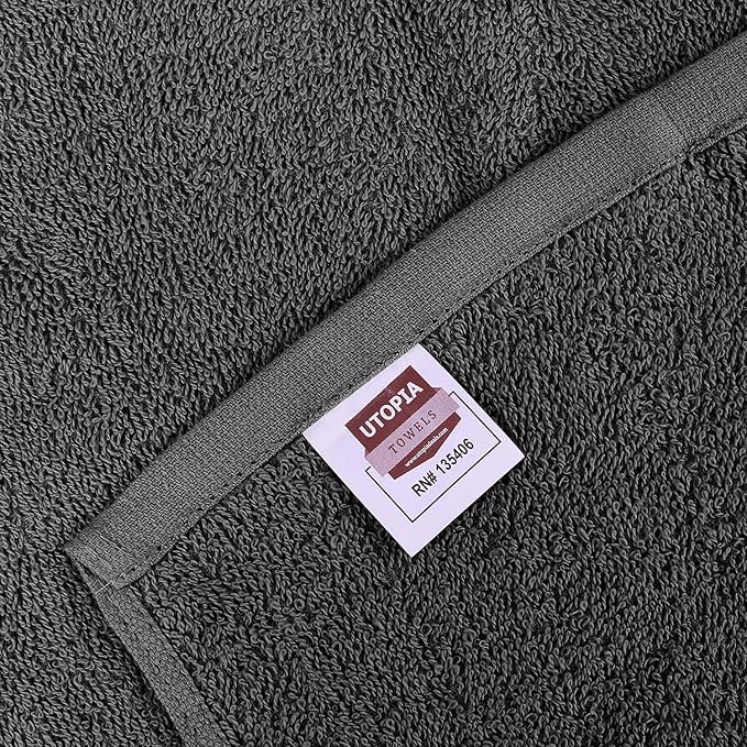 Utopia Towels Kitchen Bar Mops Towels, 100% Cotton Super Absorbent Grey - Image 9