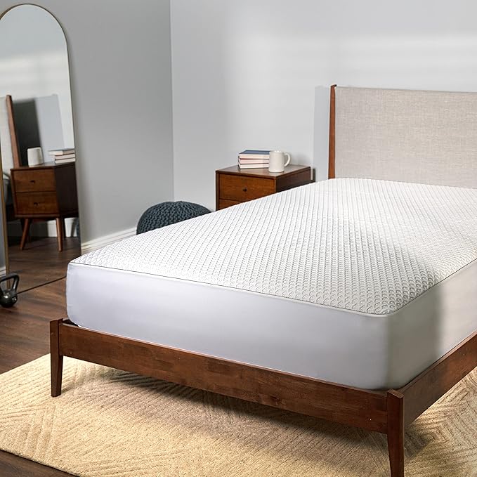 Bedgear Ver-Tex Cooling Twin Mattress Protector - Waterproof and Instant Cooling Mattress Cover for Bed - Deep Pockets and Adjustable Base Friendly - Hypoallergenic
