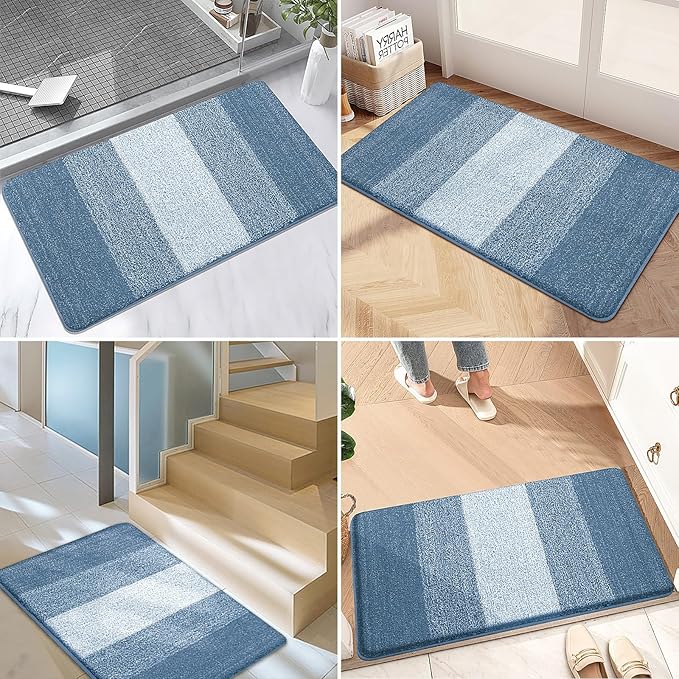 Kitinjoy Indoor Outdoor Door Mat, 30x17 Non-Slip Absorbent Dirt Trapper - Image 6