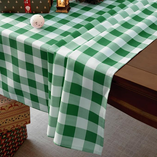 Waterproof Checkered Tablecloth Fabric - Image 2