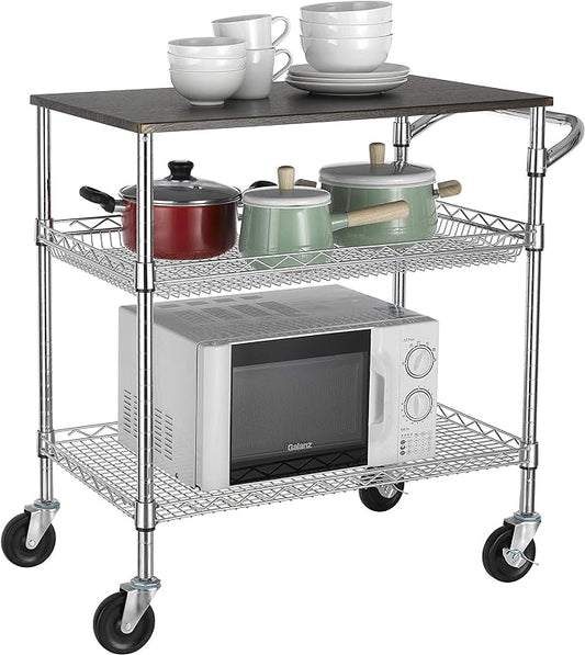 Finnhomy 3 Tier Heavy Duty Commercial Grade Utility Cart - Image 2