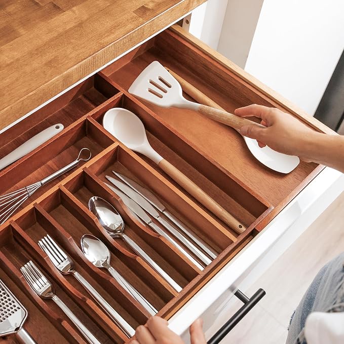 KitchenEdge Premium Silverware, Flatware and Utensil Organizer - Image 7