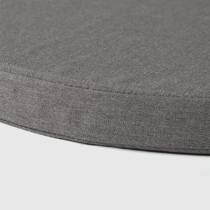 WestinTrends Solace Outdoor Patio Kitchen Dining Chair Round Seat Cushions Set of 4, 16 x 16, Grey