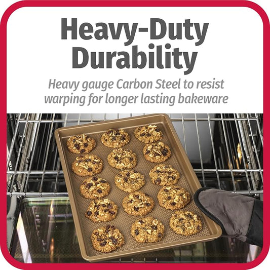GoodCook BestBake Nonstick Textured Carbon Steel Cookie Sheet, Large Baking - Image 2