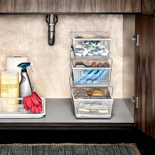 madesmart 2 Tier Organizer, Under Cabinet Storage - Image 2