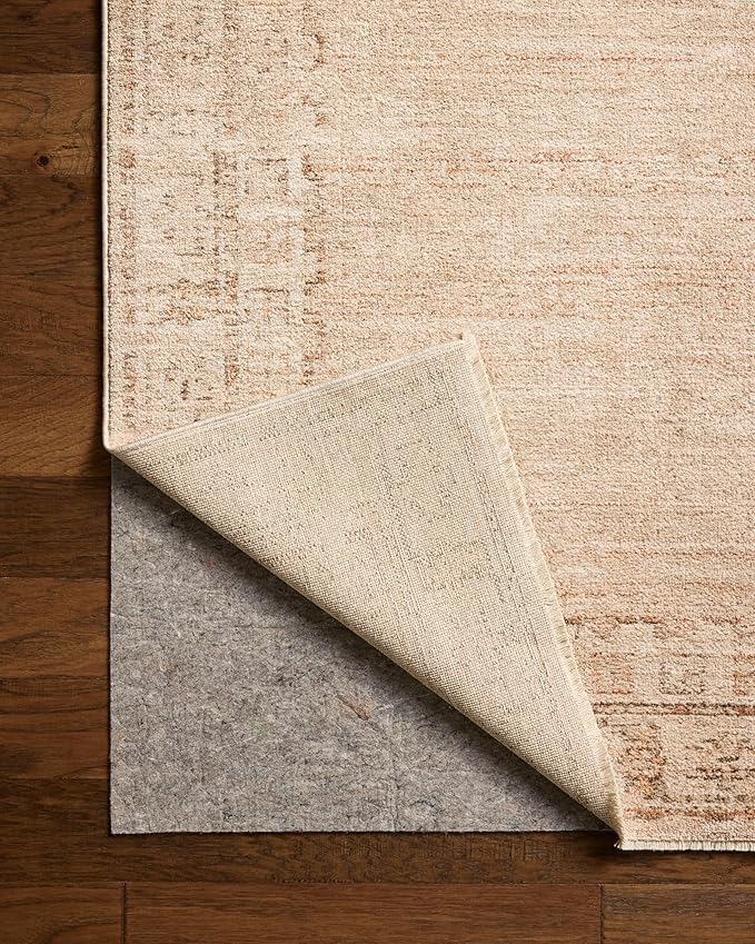 Loloi Chris Loves Julia Palma Collection PLM-02 Spice/Natural 2'-7" x 7'-6" Runner Rug Vintage Style Boho Living Room Bedroom Carpet