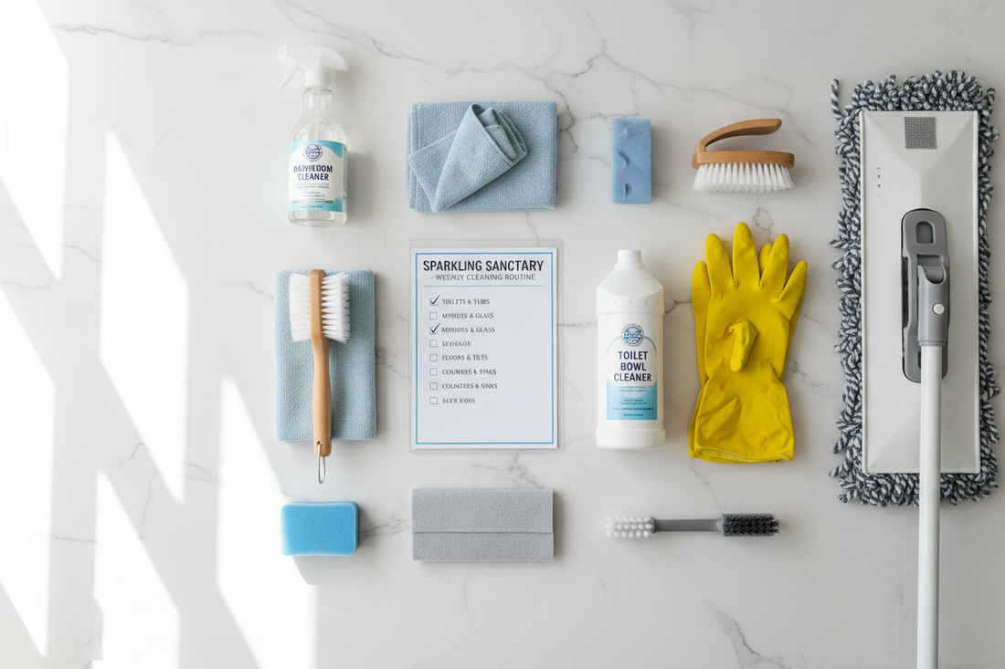 Bathroom Cleaning Checklist: Products and Tools You Need