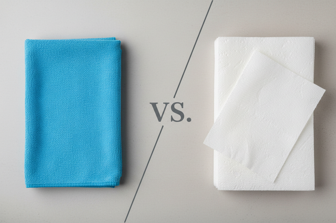 Microfiber Cloths vs. Paper Towels: Which Cleans Better?