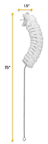 EISCO Curved, Flask Cleaning Brush, Vases up to 6.25" Diameter - Image 4