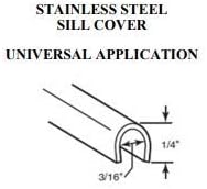 KC Sliding Door Repair Track Cover- Repair Sliding Glass Door Aluminum Tracks - Image 2