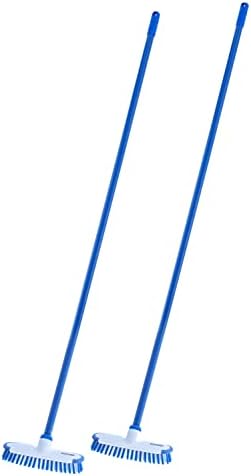 Superio Deck Scrub Brush with Long Handle 54", Heavy Duty Stiff Bristles Grout by Superio