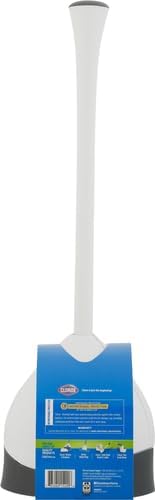Clorox Toilet Plunger with Hideaway Holder Caddy Heavy-Duty Compact Design with - Image 3
