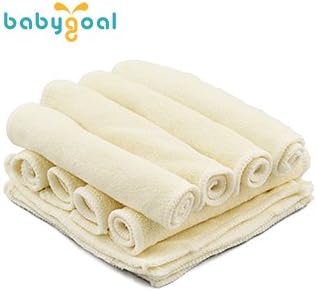 babygoal 12-Pack Rayon from Bamboo Baby Cloth Wipes- Reusable & Washable Small - Image 3