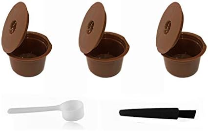 LIGICKY Set of 3 Refillable Coffee Capsules Cup Filter by LIGICKY