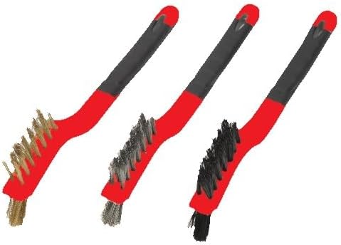 Warner Manufacturing 3-Piece Mini Wire Brush Set, Steel & Brass by WarnerManufacturingCo